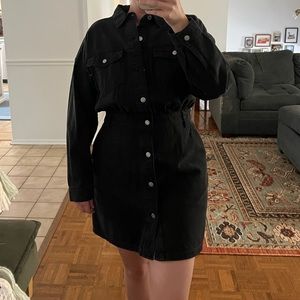H&M Black Denim Dress